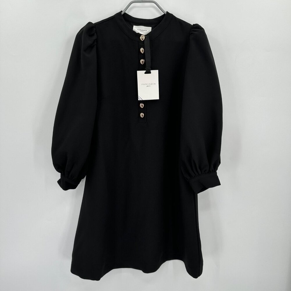 Pomander Place by Tuckernuck Women's Black Samantha Dress sz S Shift Mini NWT